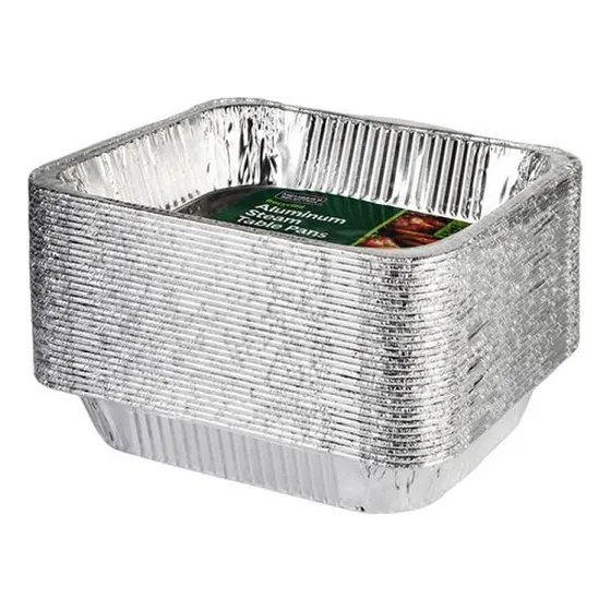 30 Bandejas Desechables Para Cocina En Aluminio Medianas