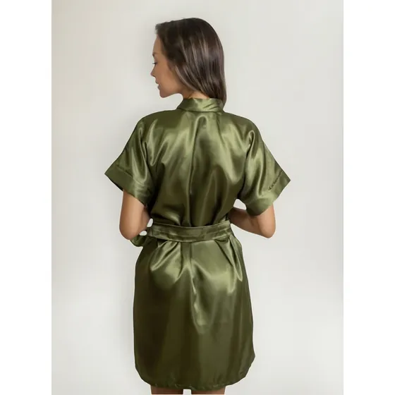 Robe Roupão Cetim Noiva Madrinha Hobby Sem Bordado Casamento