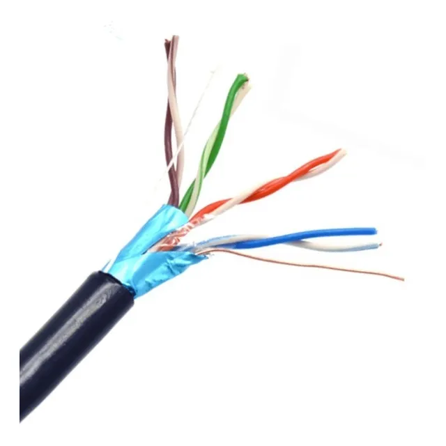 Bobina De Cable Ftp Cat5e 100% Cobre/305m/blindado/negro/ext