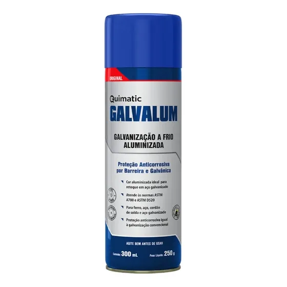 Galvanização A Frio Galvalum Spray 300ml Quimatic
