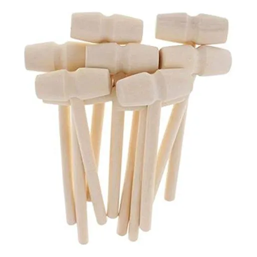 30 Pieza Mini Martillo Madera Para Langosta Otro Marisco
