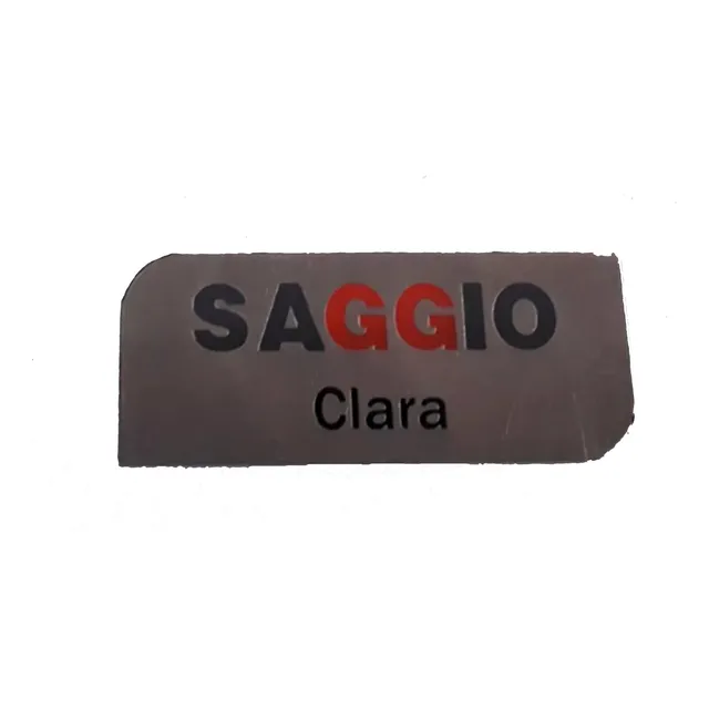 Cracha Em Aço Inox Com Fecho De Alfinete