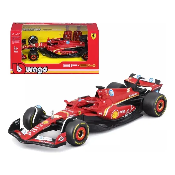 Bburago Miniatura F1 Ferrari Sf24 - 2024 - #16 Leclerc Cor Vermelho
