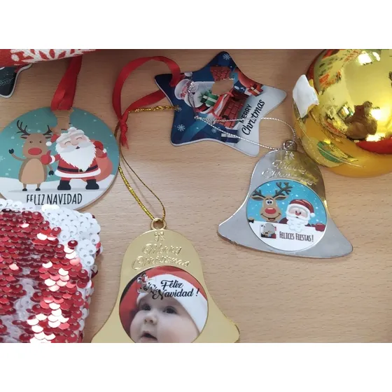 Chirimbolos Estrellas Bolas De Navidad Personalizadas 