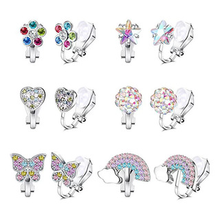 6pare Aretes Falso Para Niños Mujer Pendientes De Clip Moda 6pare Aretes Falso Para Niños Mujer Pendientes De Clip Moda