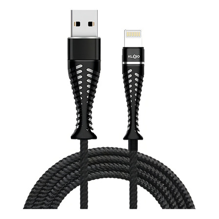 Cable De Carga Fish Bone Syne Para Ios Negro Nylon Cable De Carga Fish Bone Syne Para Ios Negro Nylon
