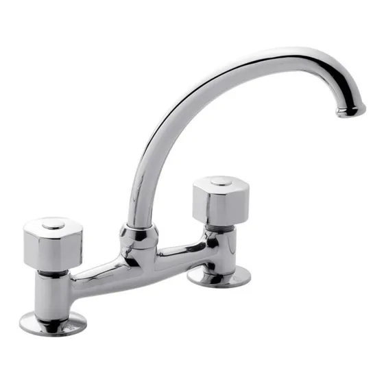 Grifo de cocina doble comando FV B1P Arizona Plus 0413/B1P cromo acabado cromado