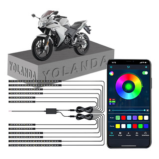 Luz De Neón Para Ltalika Rt250 Motos Controlada Por App Luz De Neón Para Ltalika Rt250 Motos Controlada Por App