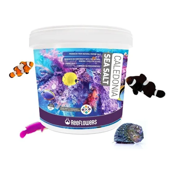 Caledonia Sea Salt 6,5kg Reeflowers Sal P/ Aquário Marinho
