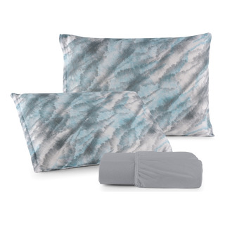 Jogo De Cama King C/ Elástico Malha 100% Algodão Estampado Jogo De Cama King C/ Elástico Malha 100% Algodão Estampado