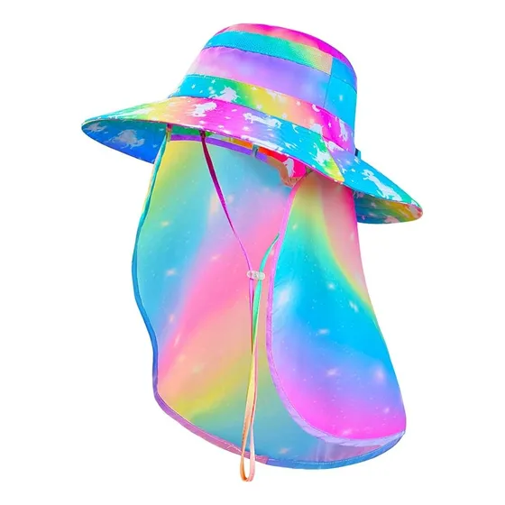 Gorro Para Niñas Con Protección Uv Unicornio Teletiendauy