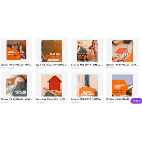 Templates Imobiliária Para Instagram - 46 Designs - Envio Já