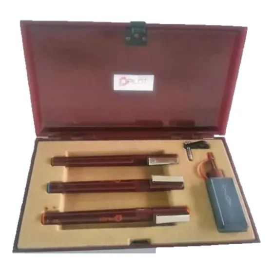 Set Estudiantil 3 Estilógrafo Pilot Tinta Adaptador Compas