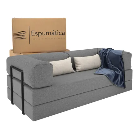 Puff Na Caixa 3 Em 1 Sofá Modular Dobrável Cama Versátil