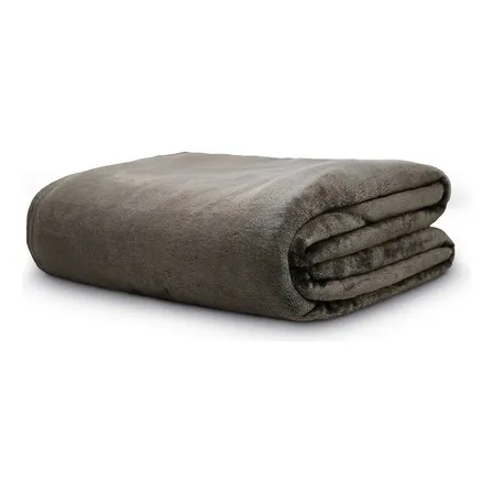 Camesa Cobertor Neo Velour 300 G/m2 Casal 180x220 Cm Marrom