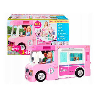 Camper De Barbie 3 En 1 Estación De Juego 60 Accesorios Camper De Barbie 3 En 1 Estación De Juego 60 Accesorios