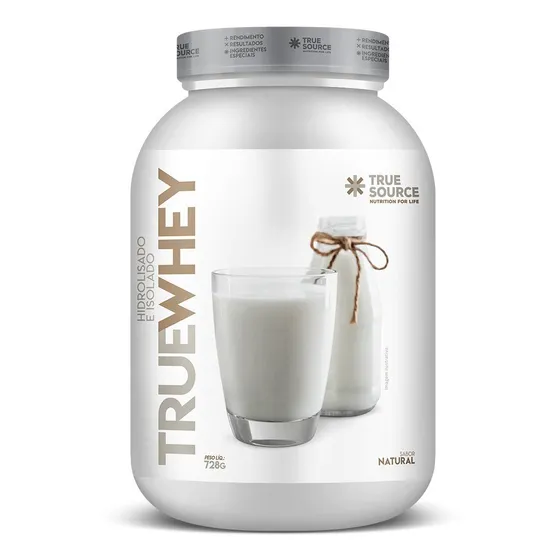 Suplemento en pó True Source Whey Protein Proteínas x 728g Sabor Neutro
