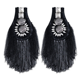 2pcs Metal Tassel Link Chain Epaulets Diy Accesorios De Ropa 2pcs Metal Tassel Link Chain Epaulets Diy Accesorios De Ropa