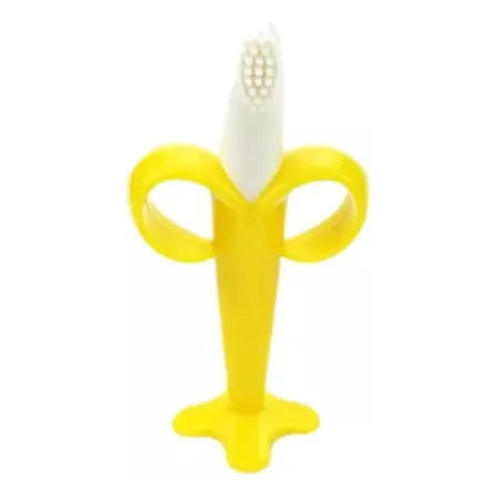 Mordedor Cepillo Silicona Bebe En Forma De Banana