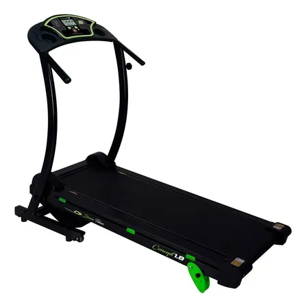 Esteira Elétrica Dream Fitness Concept 1.8 Com Inclinação Manual Para Residencial Preto 127/220v