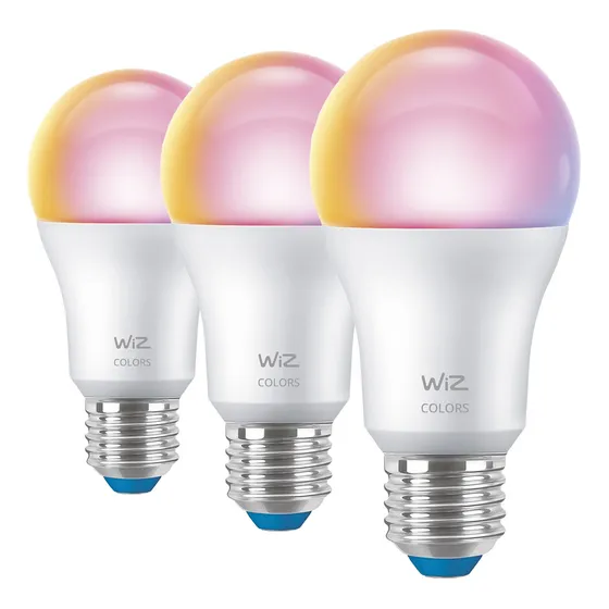 Lampara Led Inteligente Wiz Wifi Smart Color E27 X3 Un