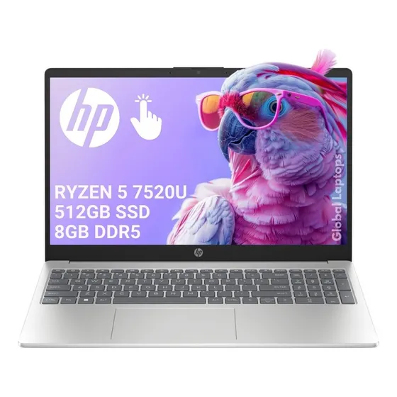 Hp Laptop 15-fc25 Amd Ryzen 5 8gb Ddr5 512gb Ssd 15.6 Touch