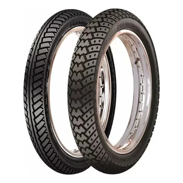 Pneu Par Casal 275/18 E 100/90-18 Predator S/ Câmara Maggion