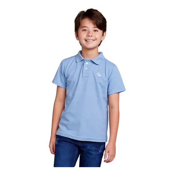 Camisa Infantil Polo Piquet Algodão Manga Curta Confortável