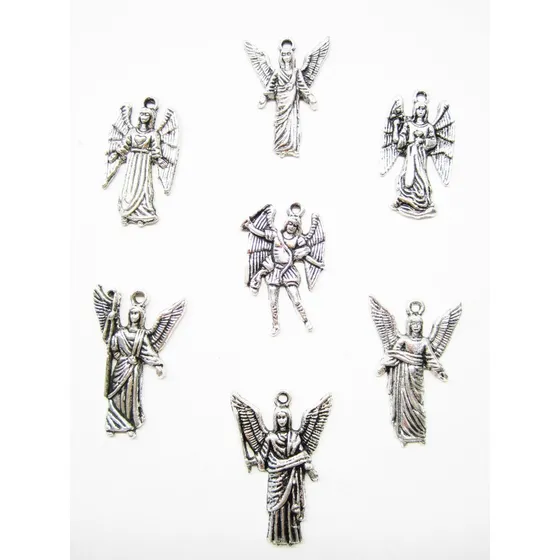 Kit De Dijes De Los 7 Arcangeles Baño De Plata Antigua
