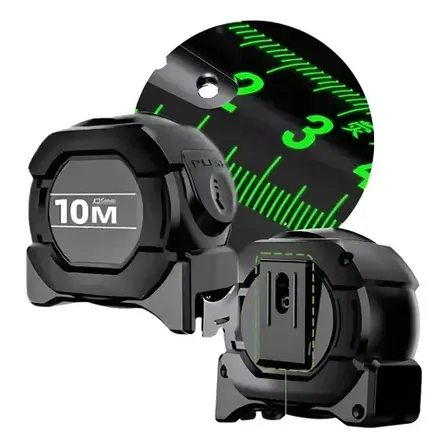 Trena Profissional Fita Métrica Fluorescente Trava 10 Metros