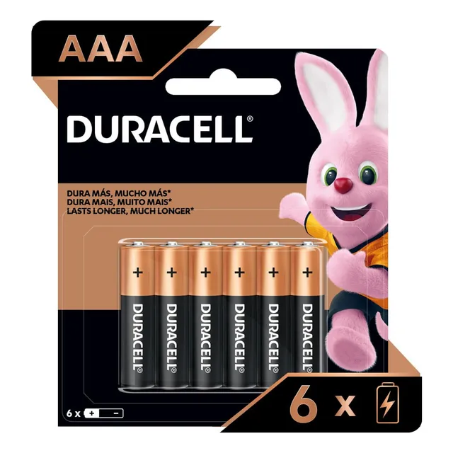 Pilas Duracell Aaa Pack X6 Unidades