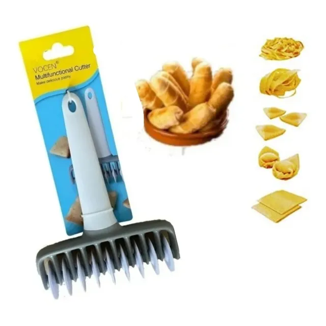 Rodillo Cortador De Masa Fideos Lisos Tequeños Pastelería 