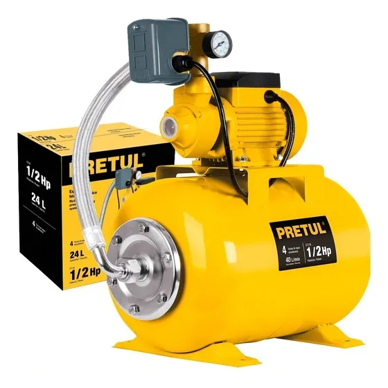 Bomba Hidroneumática 1/2 HP 24 Litros Pretul HIDR-1/2X24P