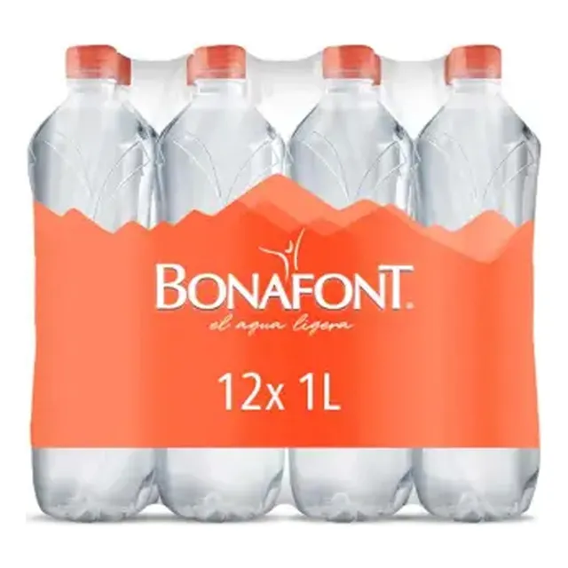 Agua Bonafont 12 Piezas De 1 Litro C/u