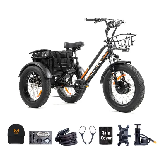 Dwmeigi - Triciclo Eléctrico De 3 Ruedas Con Motor De 750 .