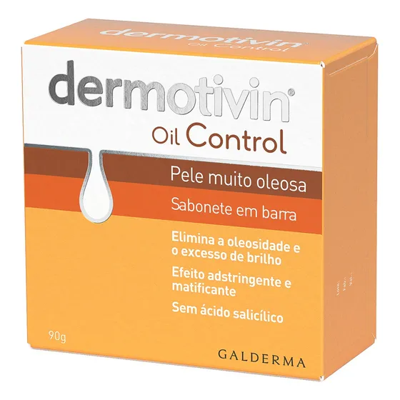 Sabonete em barra para o rosto Dermotivin oil control 90gr