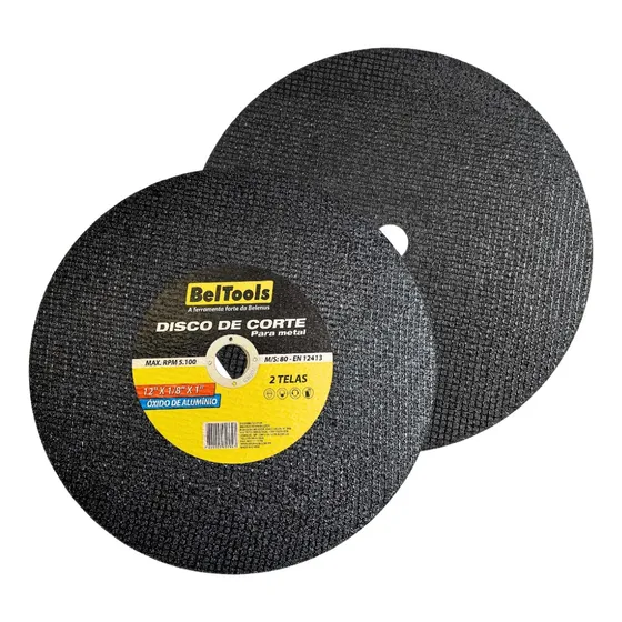 Kit C/ 10 Disco De Corte Ferro 12x1/8x1 Beltools
