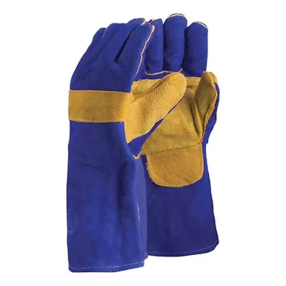Guante Soldador Azul-amarillo Hilo Kevlar Steelpro