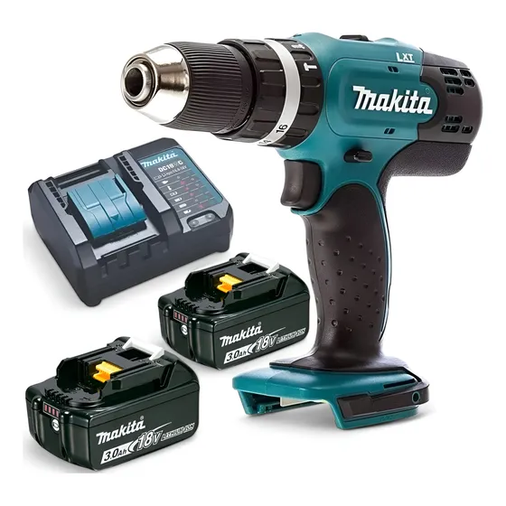 Furadeira Parafusadeira 18v Dhp453 Makita Com 2 Baterias 3ah