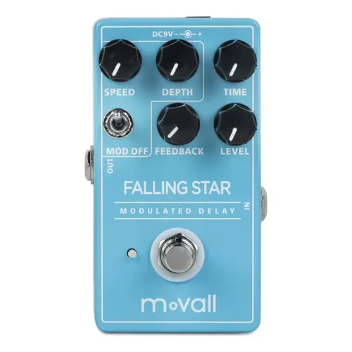 Pedal Mooer D7 X2 Delay para Guitarra Elétrica Stereo Rosa