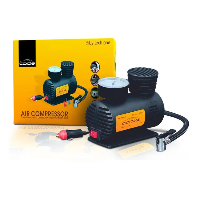 Mini Compressor Cinoy Ar 12v Portátil Carro Calibrador Pneu