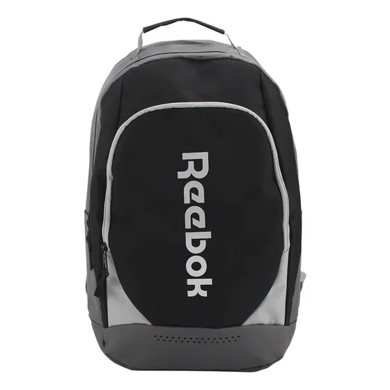Mochila Urbana Reebok Porta Notebook Bolsillo Frontal Amplia Color Negro Diseño De La Tela Liso