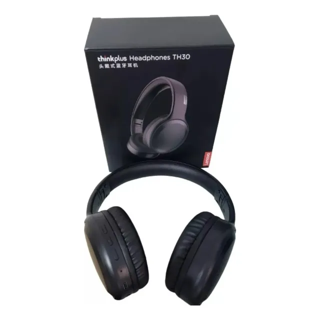 Auriculares Bluetooth Lenovo Th30 para hombre y mujer, color negro