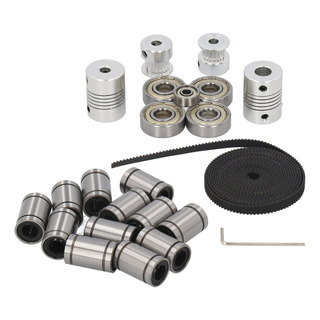 Kit Acoplador De Eje De Motor Lm8uu, Correa Dentada De Rodam Kit Acoplador De Eje De Motor Lm8uu, Correa Dentada De Rodam