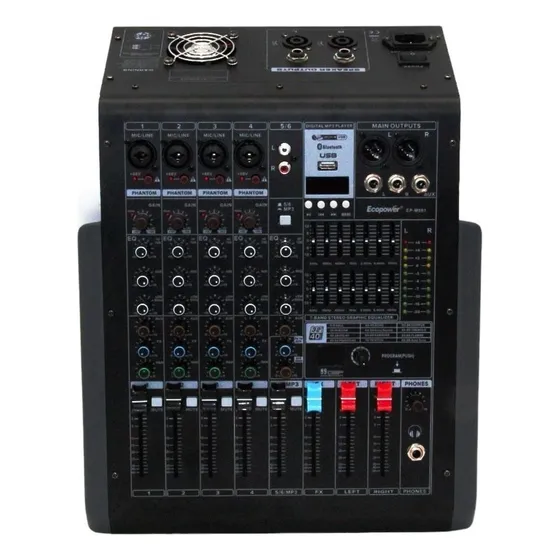 Mesa Amplificada 2000w -6 Canais Ecopower M501