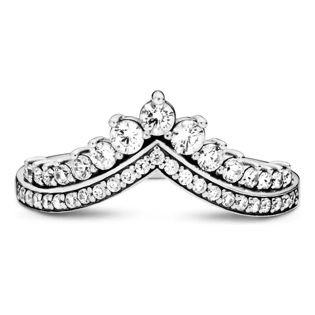 Anillo Promesa Deseo De La Princesa Plata Ley 925 / Gold 14k
