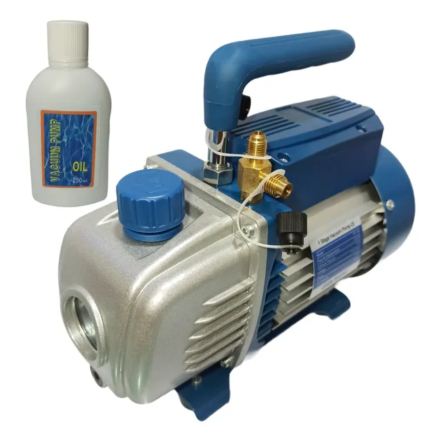 Bomba De Vacío 1/4hp Una Etapa 3.8cfm Para Refrigeración