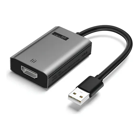 Lemorele Lc06-plus Usb To  Hdmi Adapter 1080p 60hz Cinza