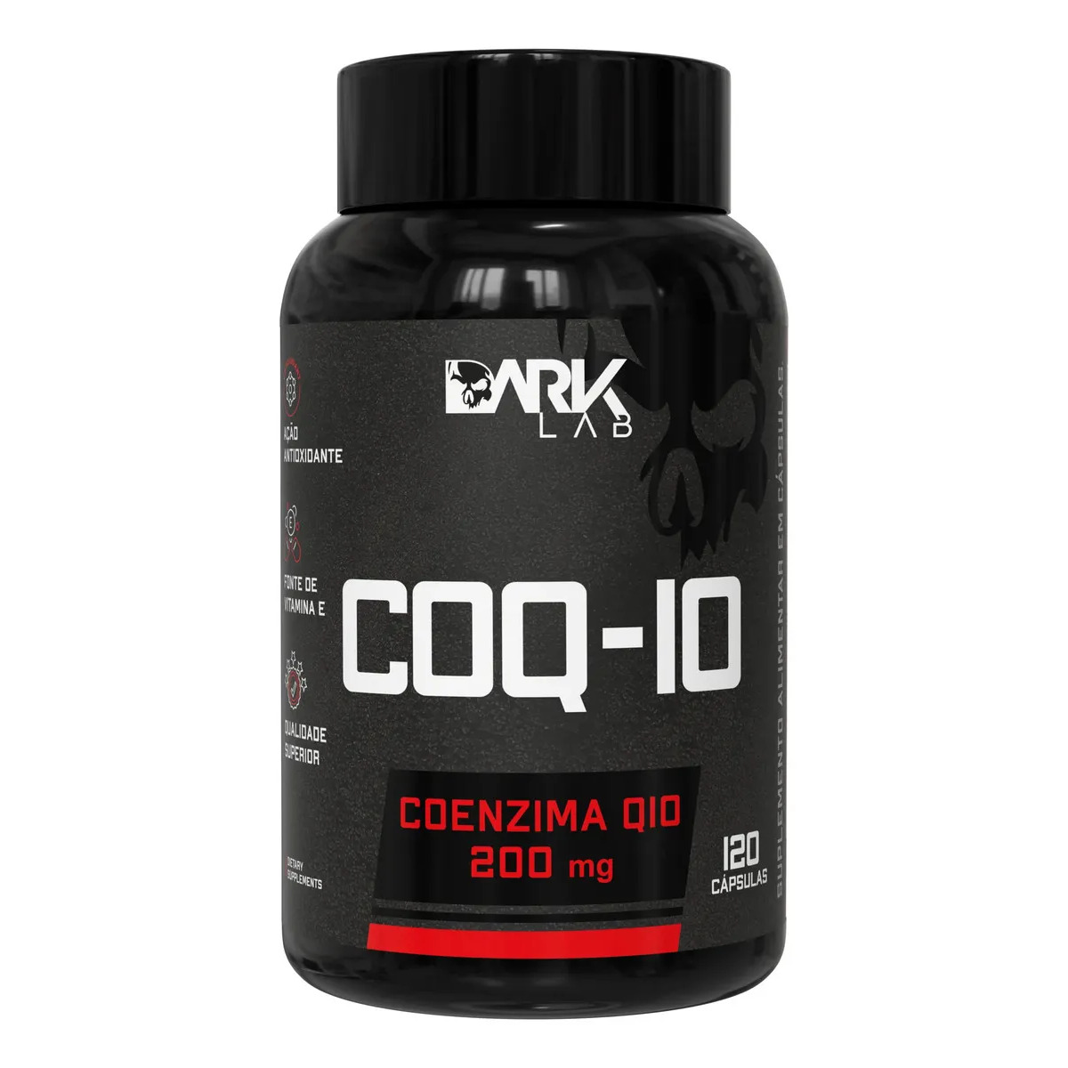 Coenzima Q10 200mg Por Porção 120 Cápsulas Dark Lab Sem Sabor