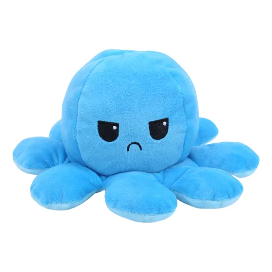 Muñeco De Peluche Reversible De Pulpo Con Tapa De Doble Cara